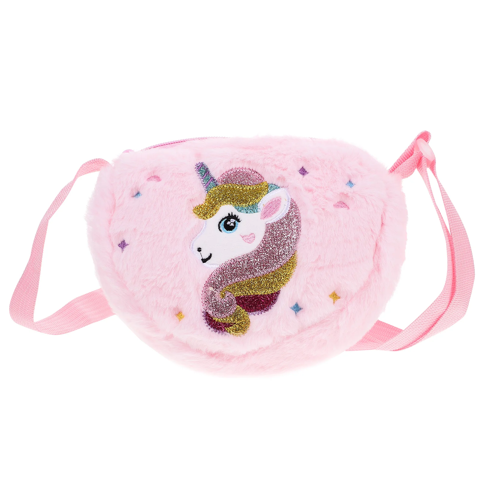 

Plush Unicorn Pattern Shoulder Bag Girl Bag Unicorn Plush Bag Cute Shoulder Purse