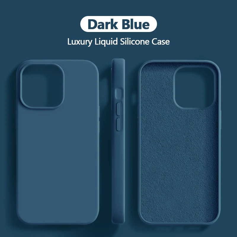 Premium Shockproof Liquid Silicone Phone Case – Luxury Protective Cover Accessories