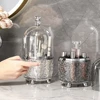 Makeup Brush Organizer Semi-transparent Vanity Desktop Cosmetics Storage Box 360° Rotating Lipstick Storage Box Luxury Container 5