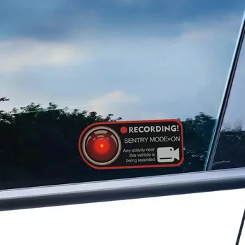 Warning Sticker for Tesla Model 3/Y/S/X/3+ Invader Sentinel Sentry Mode Static Window Warning Anti Theft Sticker Car Accessories 1