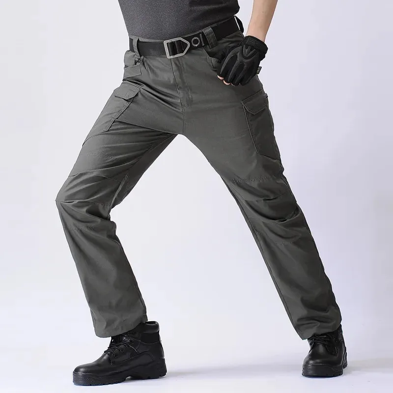 IX9 City Outdoors Tactical Men Combat Casual Hiking Outdoors Trousers Cargo Waterproof