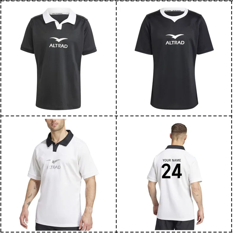 Rugby Jersey /25 New Zealand All Blacks Home / Away POLO T-Shirt Rugby Jersey-Men's Size:S-5XL（Print Name Number）