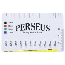 Premium Acoustic Guitar String Height Gauge and Ruler (WHITE)