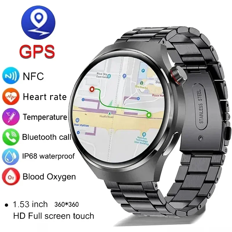 For Huawei Watch 4 Pro PK GT4 Pro NFC Smart Watch Men AMOLED 360*360 HD  Screen Blood Sugar BT Call Waterproof SmartWatch 2023 - AliExpress