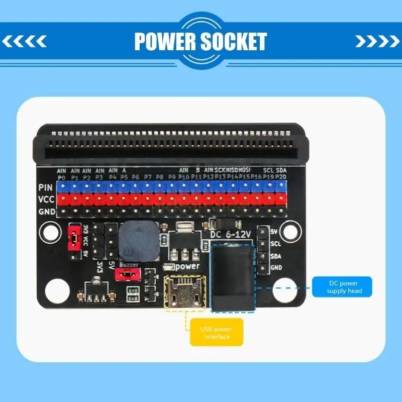 Q5WA : 제조업체 및 코딩을위한 비트 확장 카드 I2C 통신 모듈