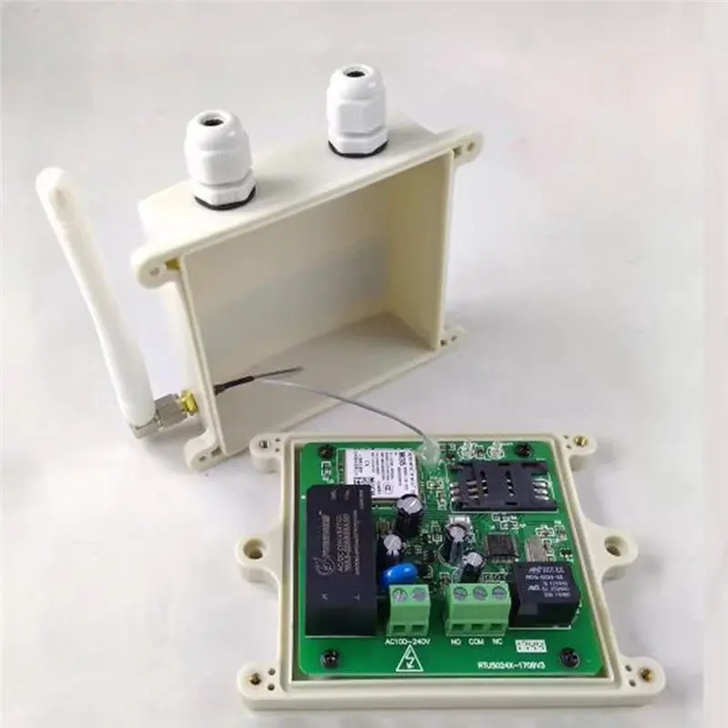 A92Z 무선 슬라이딩 도어 게이트 오프너 릴레이 스위치 RTU5024 GSM 방수 원격 액세스 제어 앱 지원