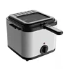 Electric Deep Fryer Mini Deep Fat Fryer Smart Home Fryer Large Capacity Oil-free French Fries Machine// 1.5L 2
