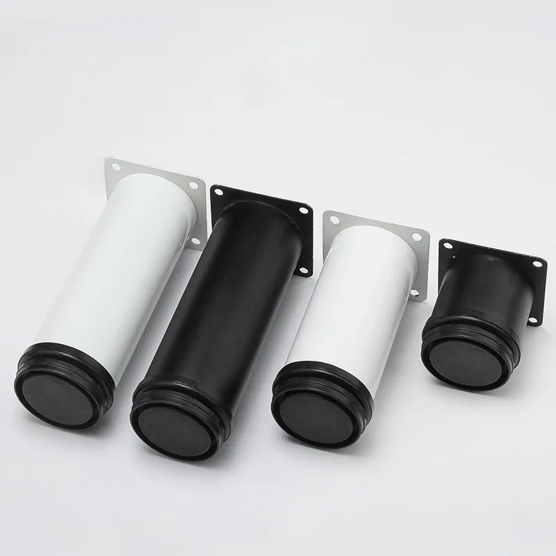 Adjustable Leveling Legs Black Stainless Steel Adjustable Foot Cabinet Sofa Cabinet Foot Adjustable Furniture Support Legs TV Bed Coffee Table