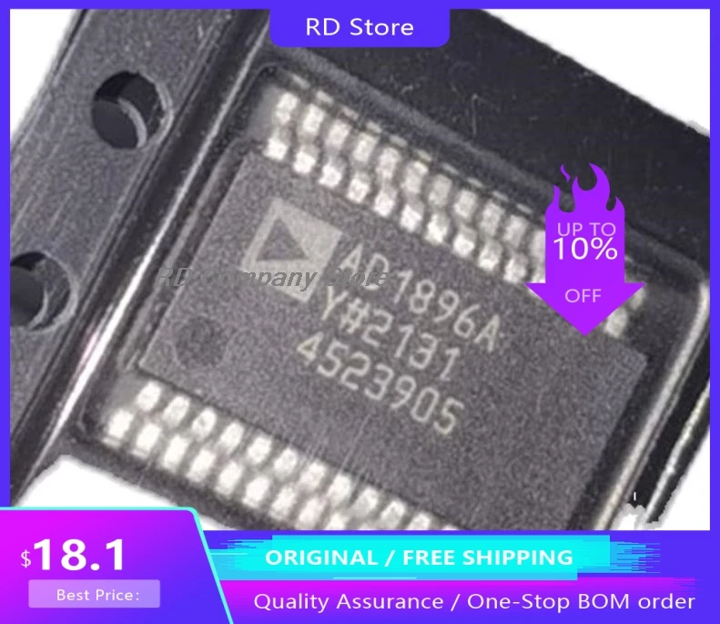 

2pcs/Lot AD1896AYRSZ AD1896AYRS AD1896AY AD1896A AD1896 SSOP-28 Free Shipping