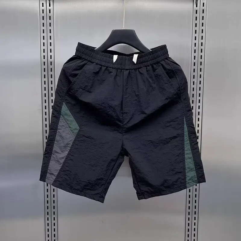 Quick Dry Cargo Shorts Fashion Brand Loose Japan fashion 2024 Men\'s Summer Casual Straight Wide-Leg American Sports Shorts