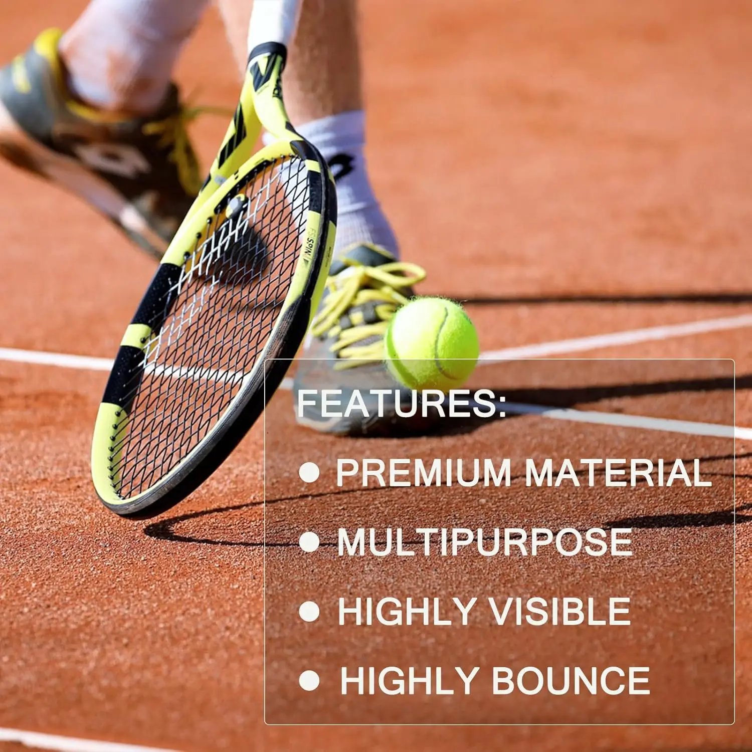 12 Pack Tennis Balls,Training Tennis Balls,Pet Dog Playing Balls, Practice Balls with Mesh Bag for Beginner Train