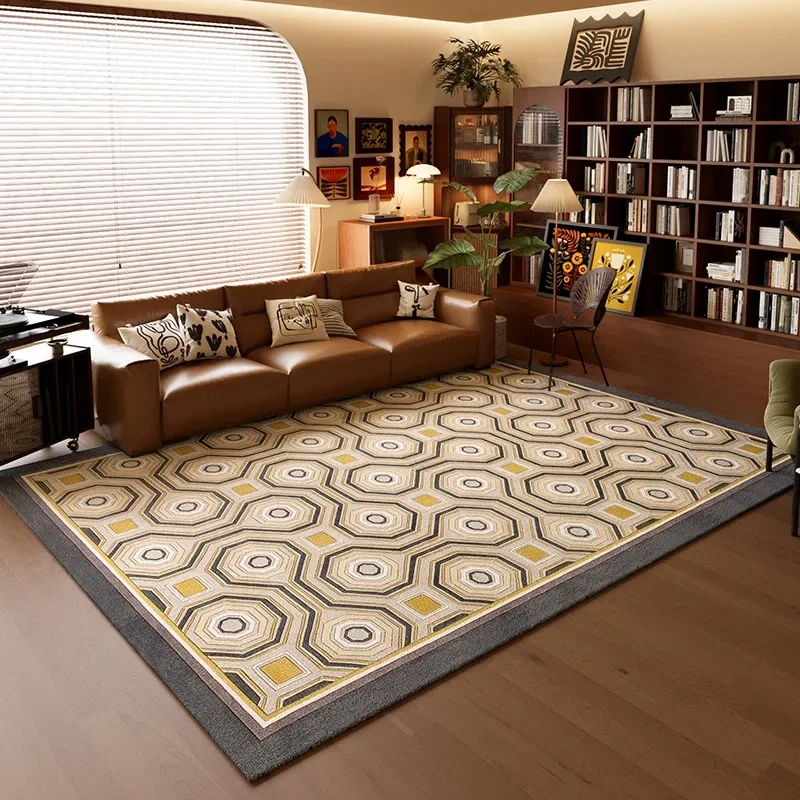 Carpet for Living Room Blue Retro Bedroom Bedside Rugs Large Area Home Decor Light Luxury High-end Coffee Table Soft Mats Ковер