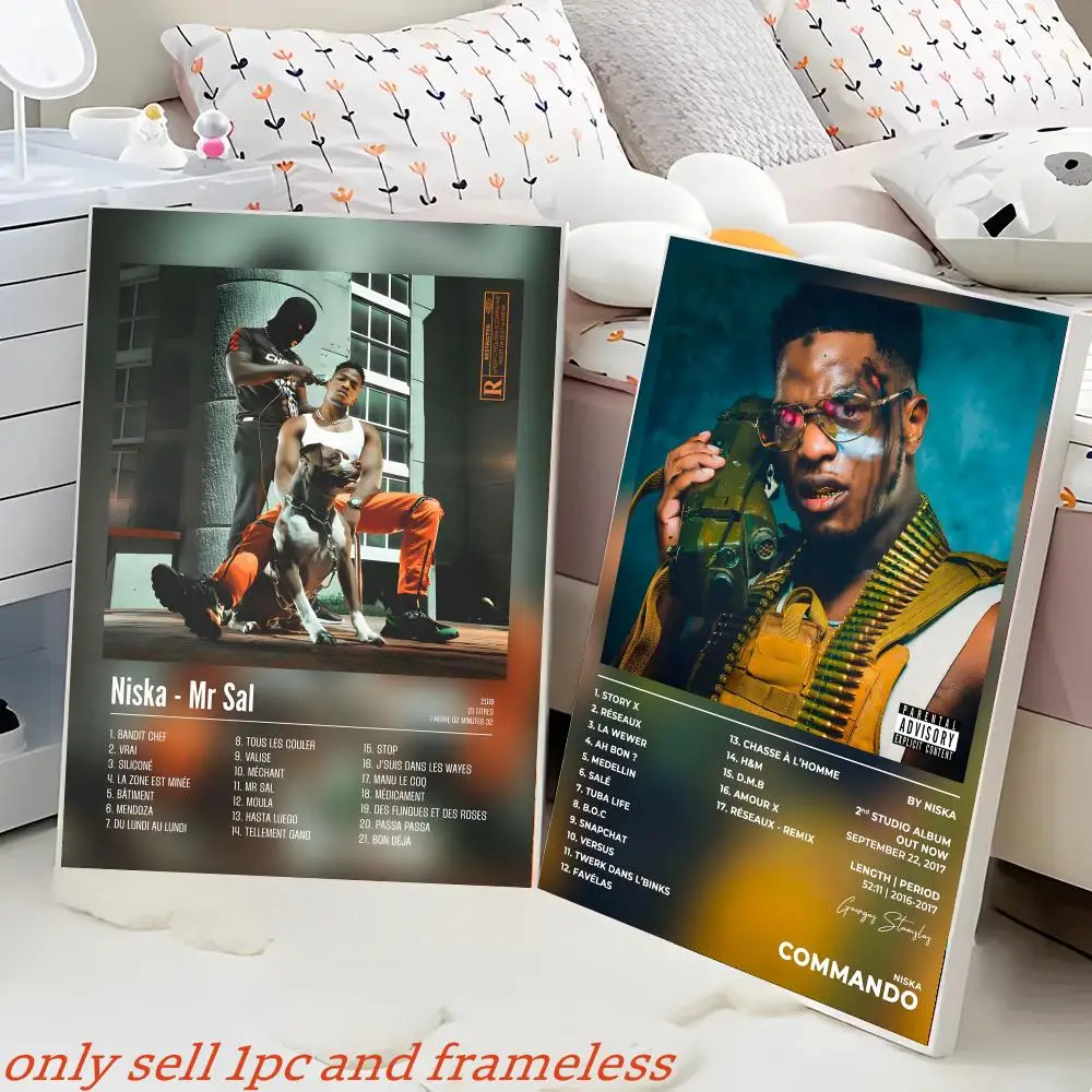 Modern and Elegant Rapper Singer Poster Wall Stickers