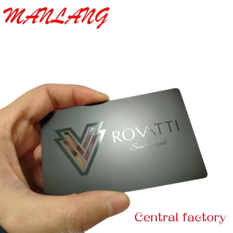 Custom  Custoized p Bla Sier etal Credit Bank Card Size Vip eber Laser Engraving etal Busins Car