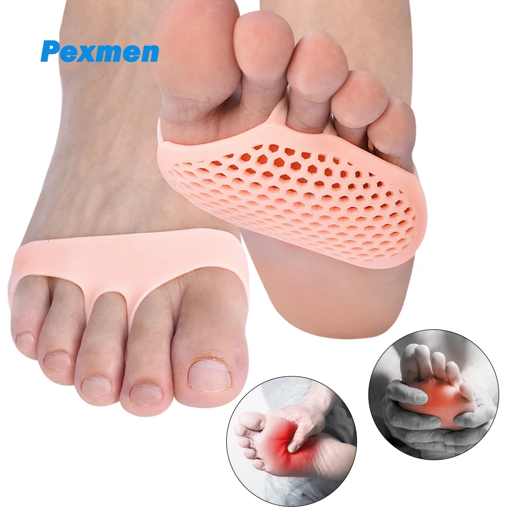 Pexmen 2Pcs Metatarsal Pads Ball of Foot Cushions Soft Gel Forefoot Pads  Mortons Neuroma Callus Pain Relief Foot Care Tool - AliExpress
