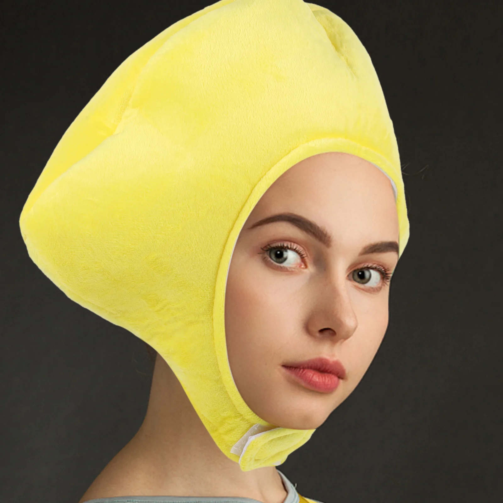 

Adorable Lemon Head Cover funny Lemon Hat Lemon Design Head Cover Novelty Costume Prop Carnival Halloween Party Headgear Decors