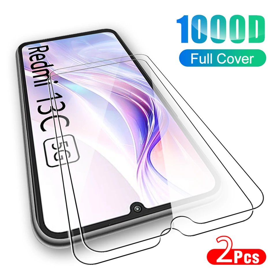 2 Pz Hd Vetro Protettivo Per Xiaomi Redmi 13C 12C 13 12 5G 10C 10A Redmy A2 A1 4G Plus K60 K50 Pro Ultra K40S Protezione Dello Schermo
