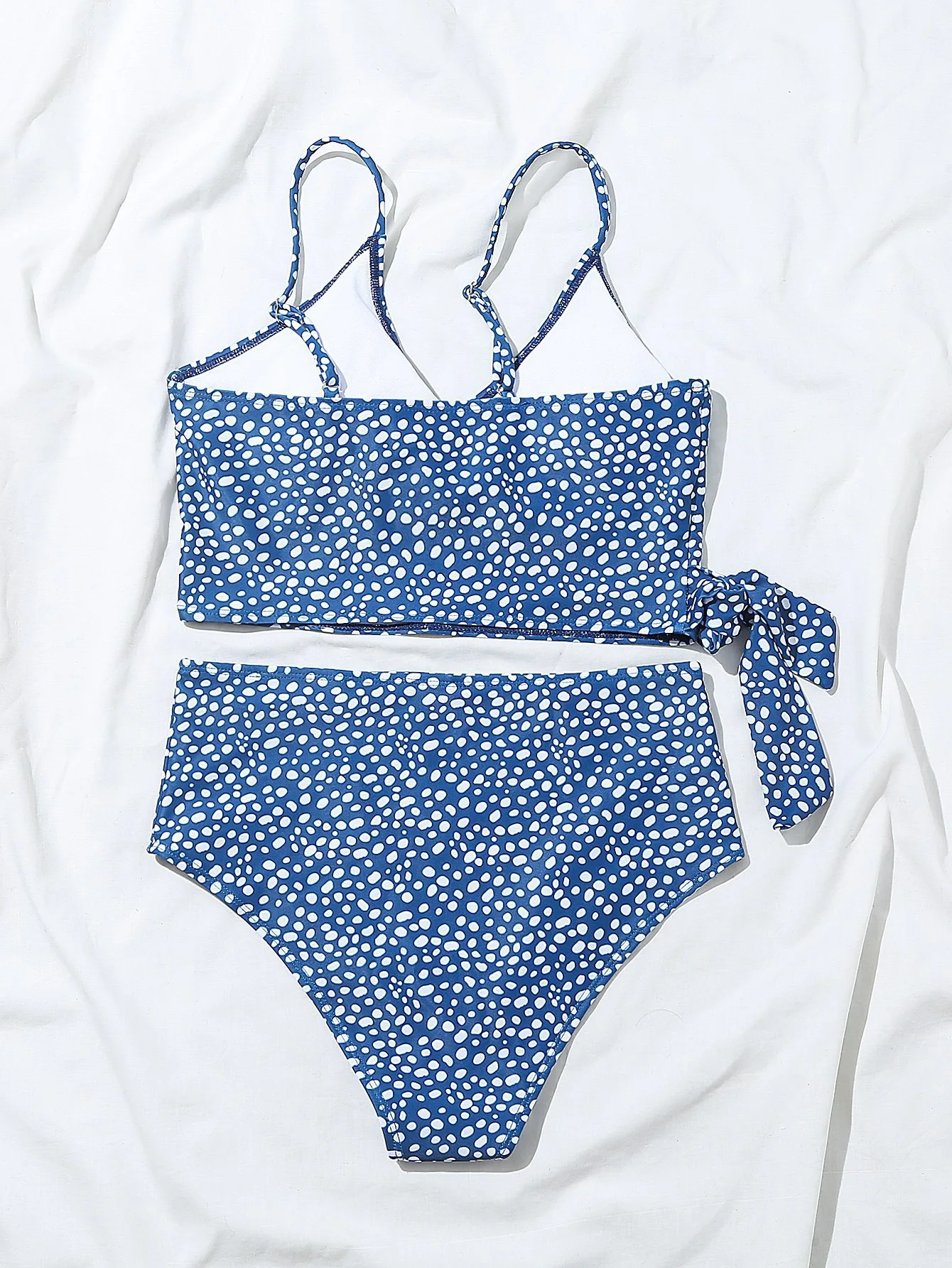 Women's green polka dot bikini swimsuit 2026 model