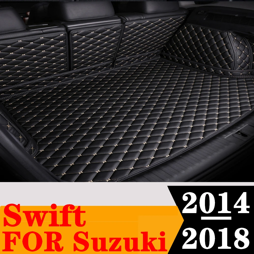 

Полный Комплект ковриков для багажника на заказ для Suzuki Swift 2018, 2017, 2016, 2015, 2014, задний коврик для груза, поднос для багажника, коврик для багажа, ковер, детали