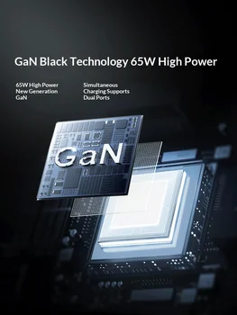 Redmagic Gan Charger Powerbank 65w High Power Dual Usb Fast Charge Built In Cable 3c Approved Airplane Portable For Apple 2