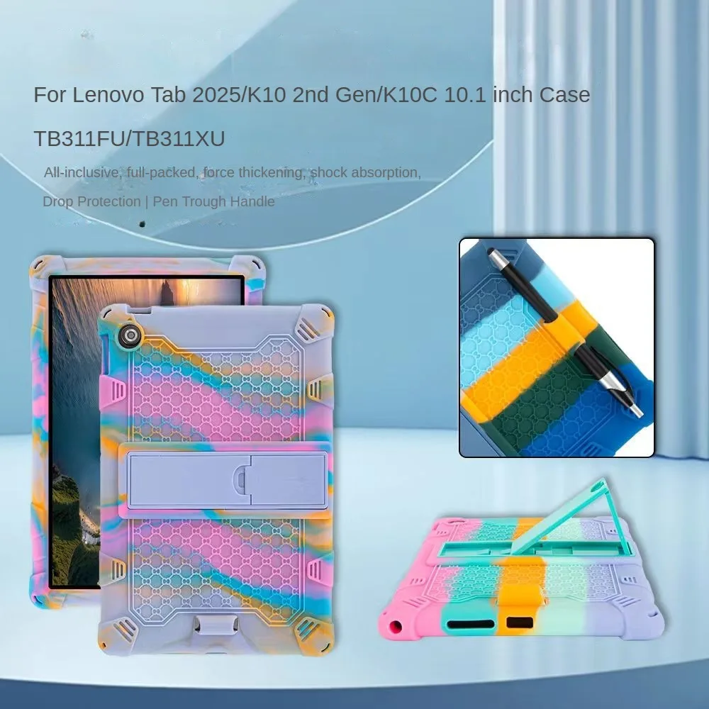 Lenovo Tab 10.1 Thickened Anti-Drop Silicone Stand Tablet Cover