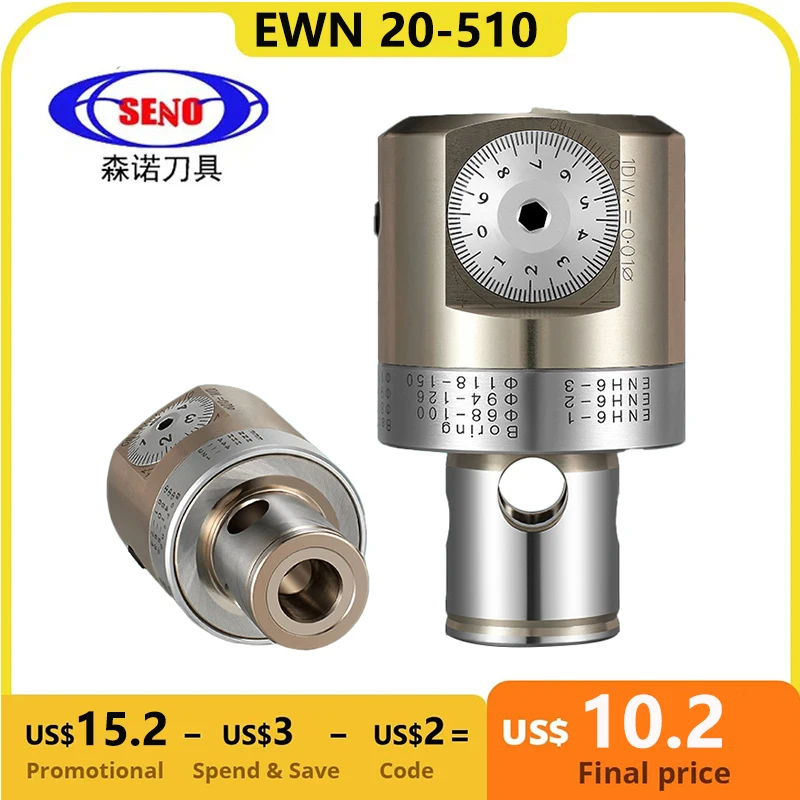 

SENO EWN Fine Boring head EWN20 EWN25 EWN32 EWN40 EWN150 Adjustable Boring Tool Holder Bore CKB1 2 3 4 5 6 LBK 1-6 tpgh
