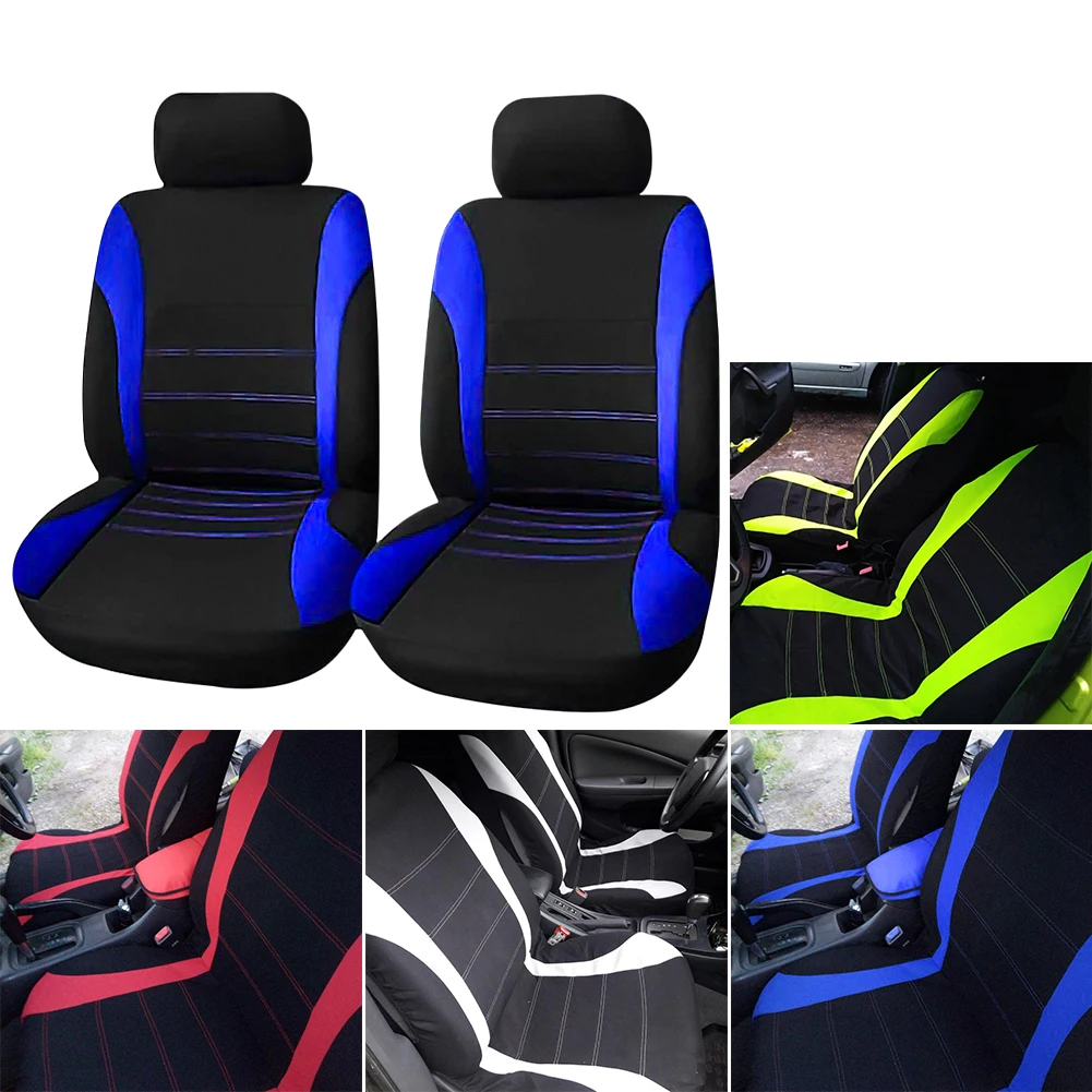 

Car Seat Cover Dustproof Seat Cushion Fabric Two Color Stylish Car Interior Accessories Fits Most Car Seat Protectors