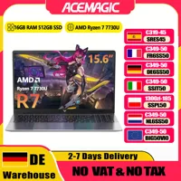 ACEMAGIC ordinateur portable AMD Ryzen 7 7730U Windows ordinateur portable 15,6 pouces IPS 16GB DDR4 512GB NVMe SSD clavier numérique 1