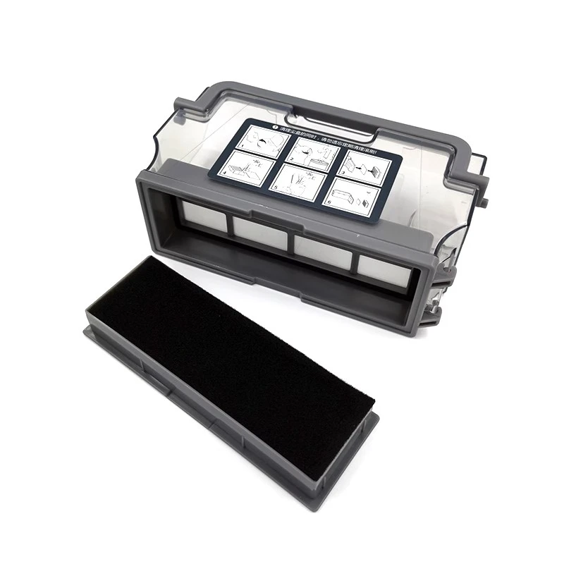 Vhbw Filtro Polveri Fini Compatibile Con Ecovacs Deebot DA60 Da610 Dm81 Dm88 Dmarvel Dn78 Robot Aspirapolvere Filtro Dell Aria Nero Bianco 83906277