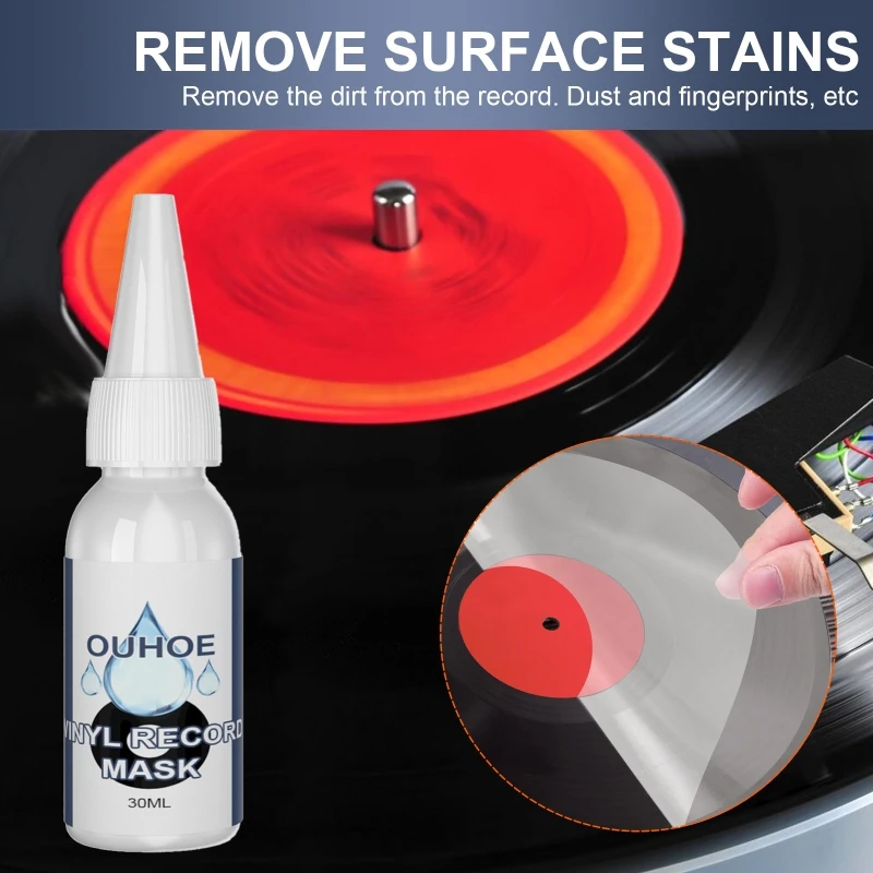 Vinyl Record Cleaner 30ml Vinyl Record Cleaner Anti-static Detergent