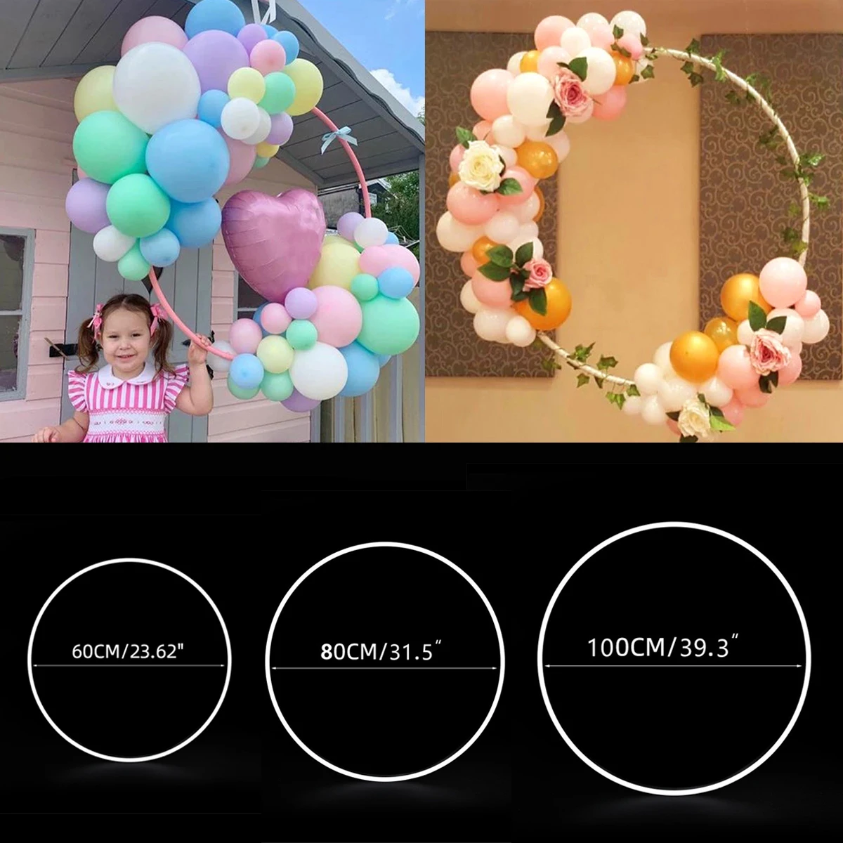 Copeaux En Bois Cœur & Rond - 100 Pièces Avec Anneaux Métalliques - Décoration DIY Anniversaire, Mariage, Fête