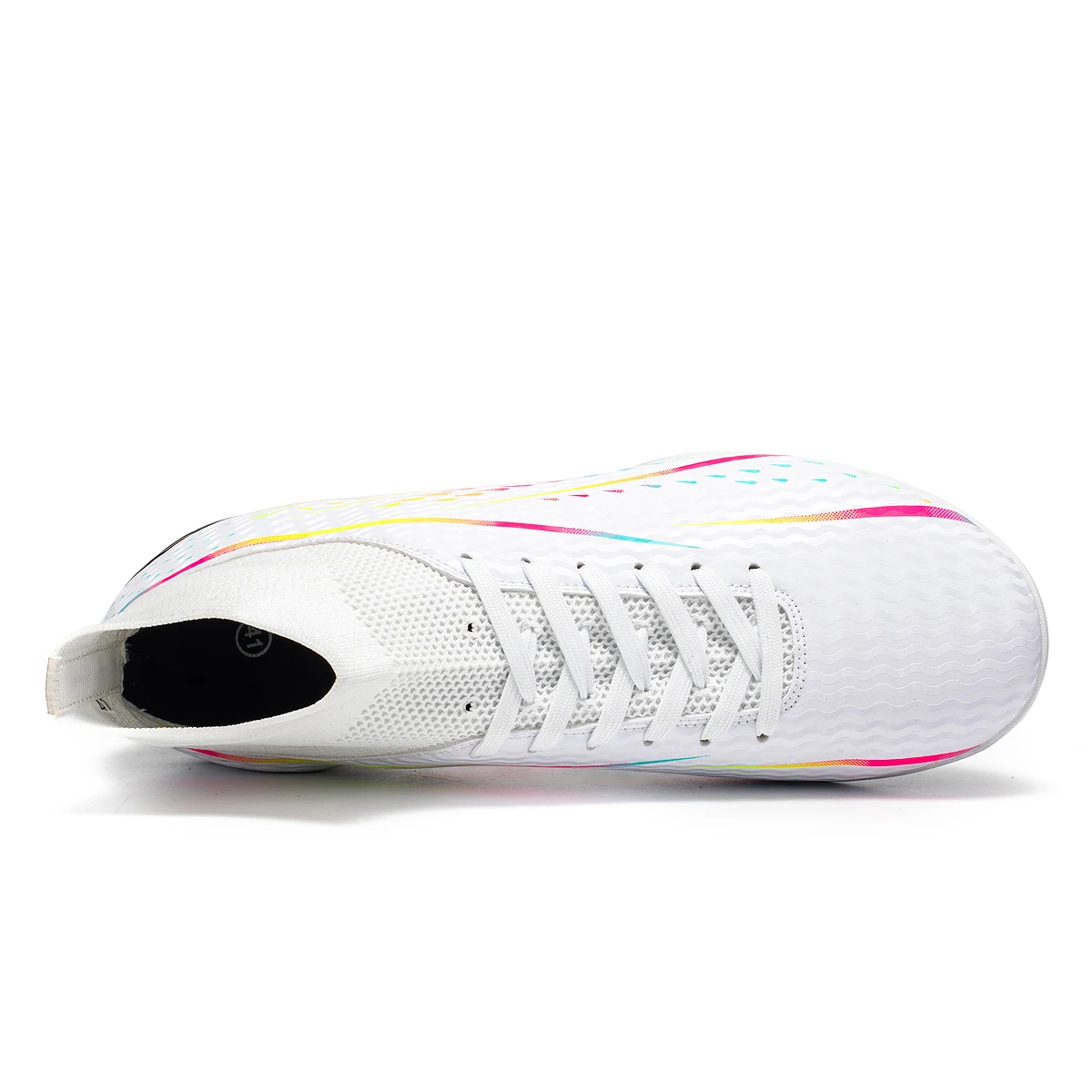 New Professional Football Shoes TF Broken Nail Teenagers High-Tops Wear Resisting Training Shoes Adult Non Slip Soccer