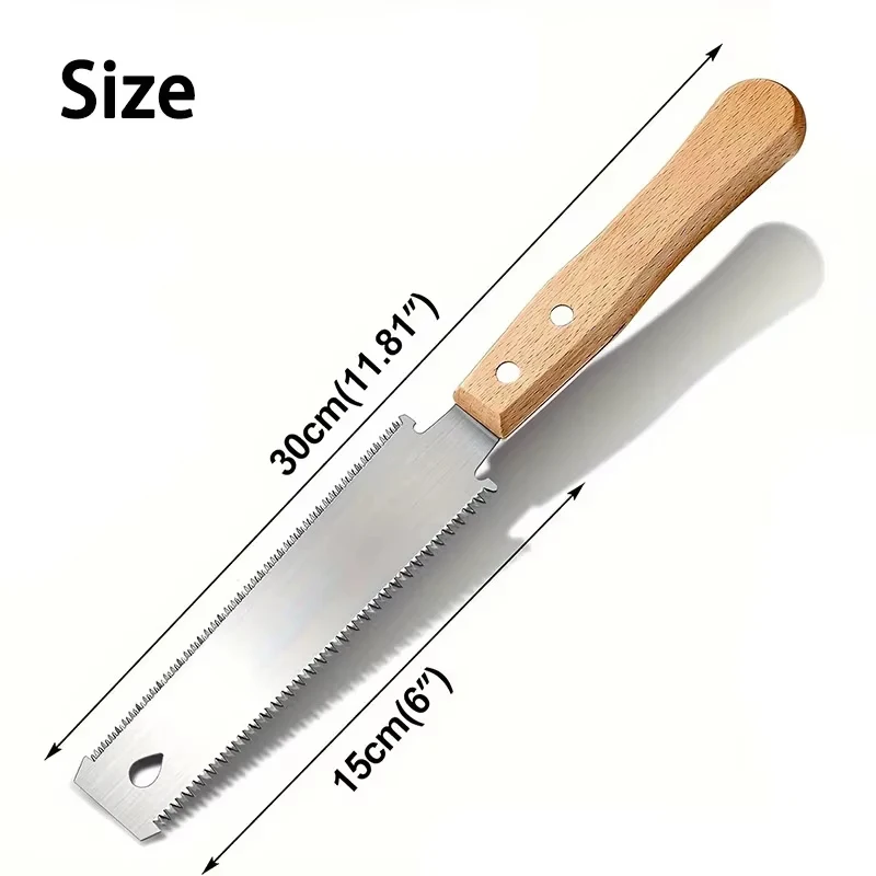Xiaomi Hand Saw 6-inch Double-sided Saw Household Woodworking Tools Diy Flexible Blade Fine Tooth Precision Flush Cutting Flat