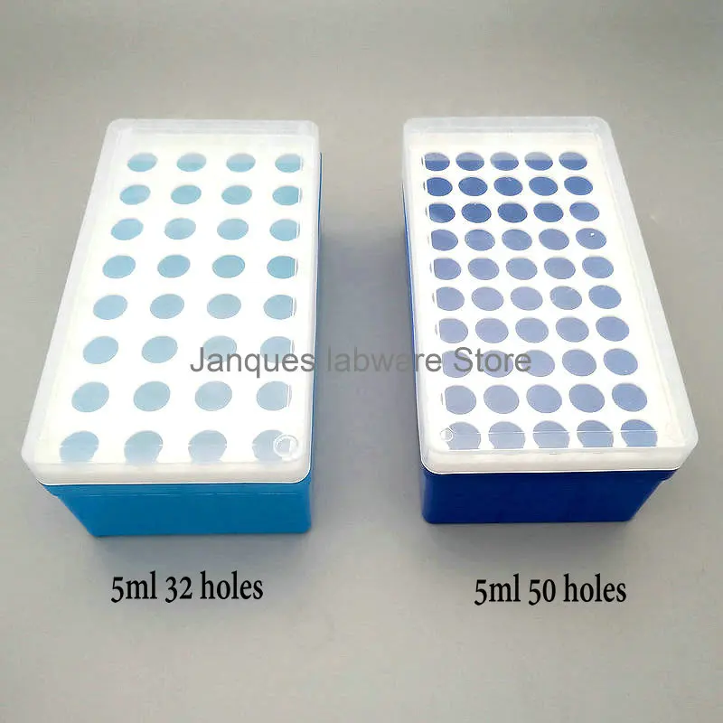 1pcs 0.2ml 0.5ml 1.5/2ml 5ml 10/15ml 50ml plastic Centrifugal tube Storage Box Lab 50/72/96/100 holes PCR tube PP Storage Rack centrifuge tube