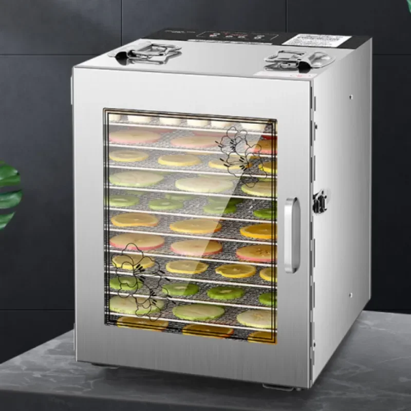 12 Layer Air Fryer Fruit Dryer Machine for Home Commercial Use Small Mulberry Pet Snacks Meat Vegetables Dried Fish Food Dehydra