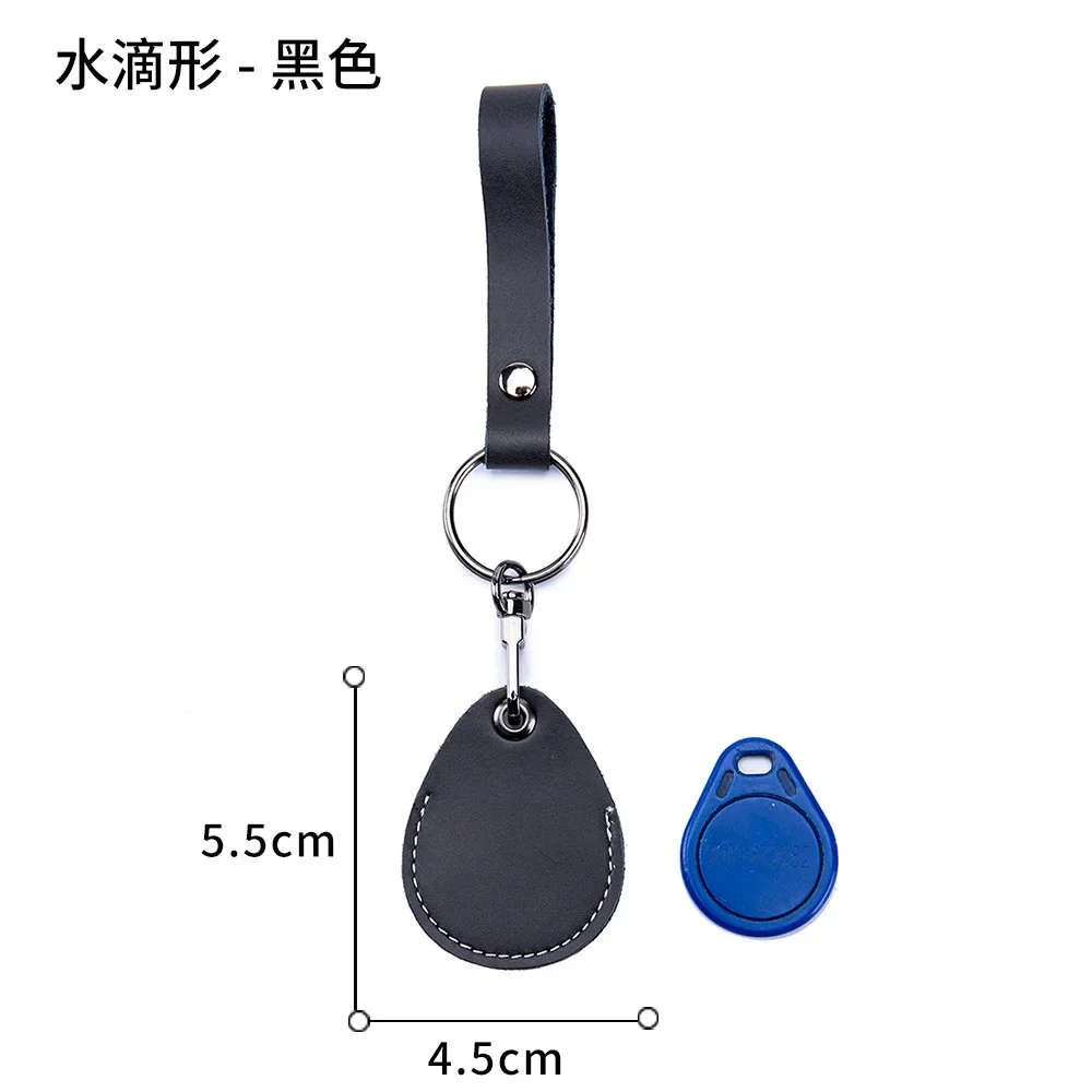 Cow Leather Card Holder Keychain Key Ring Door Lock Access Tags ID Card Case Keychain Access Bag Key Tag Ring wallet card holder card holder credit card holder id card case business card holder id card holder card wallet document card wallet wallet card bag
