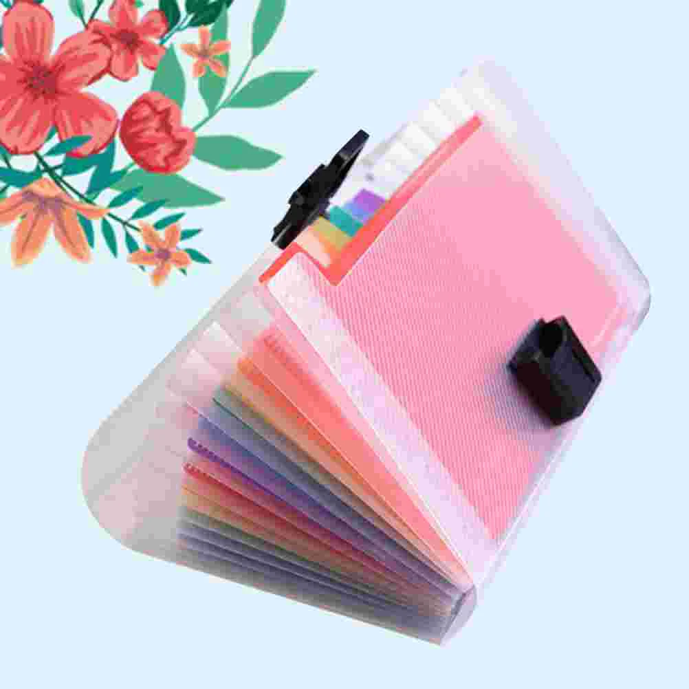 

Expanding File Folder Accordion Folder Receipt Organiser for Conference School Office Colorful Labels ( 13 Pockets )