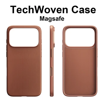 Tech Woven Magnetic Adsorption Phone Case for Iphone 17 Air 16 15 14 13 Pro Max TechWoven for Magsafe Wireless Charge Cover 1