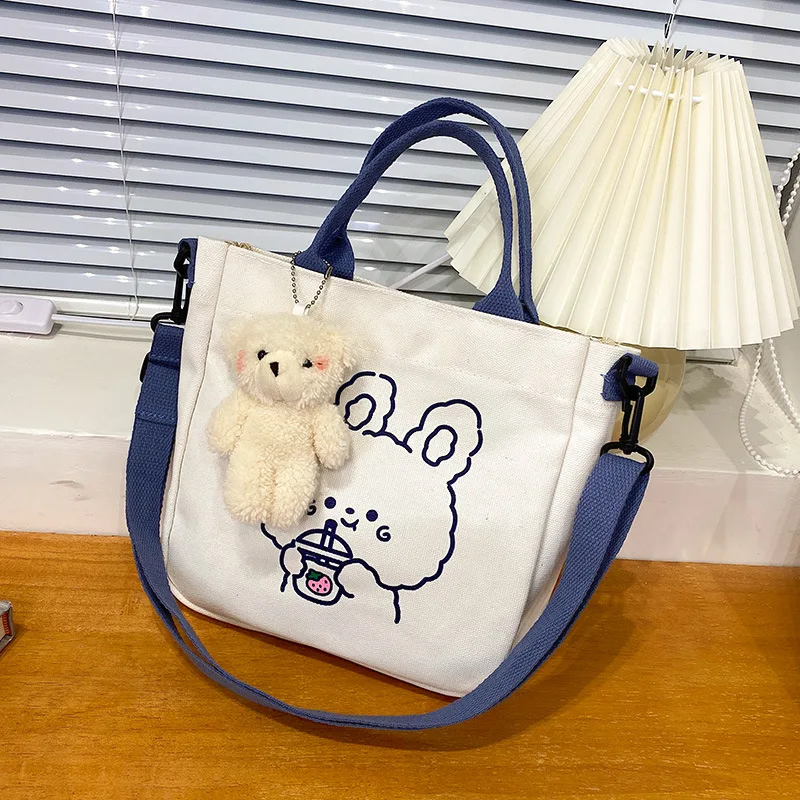 Bolsa De Lona Para Mujer - Bolso Cruzado, Hombro