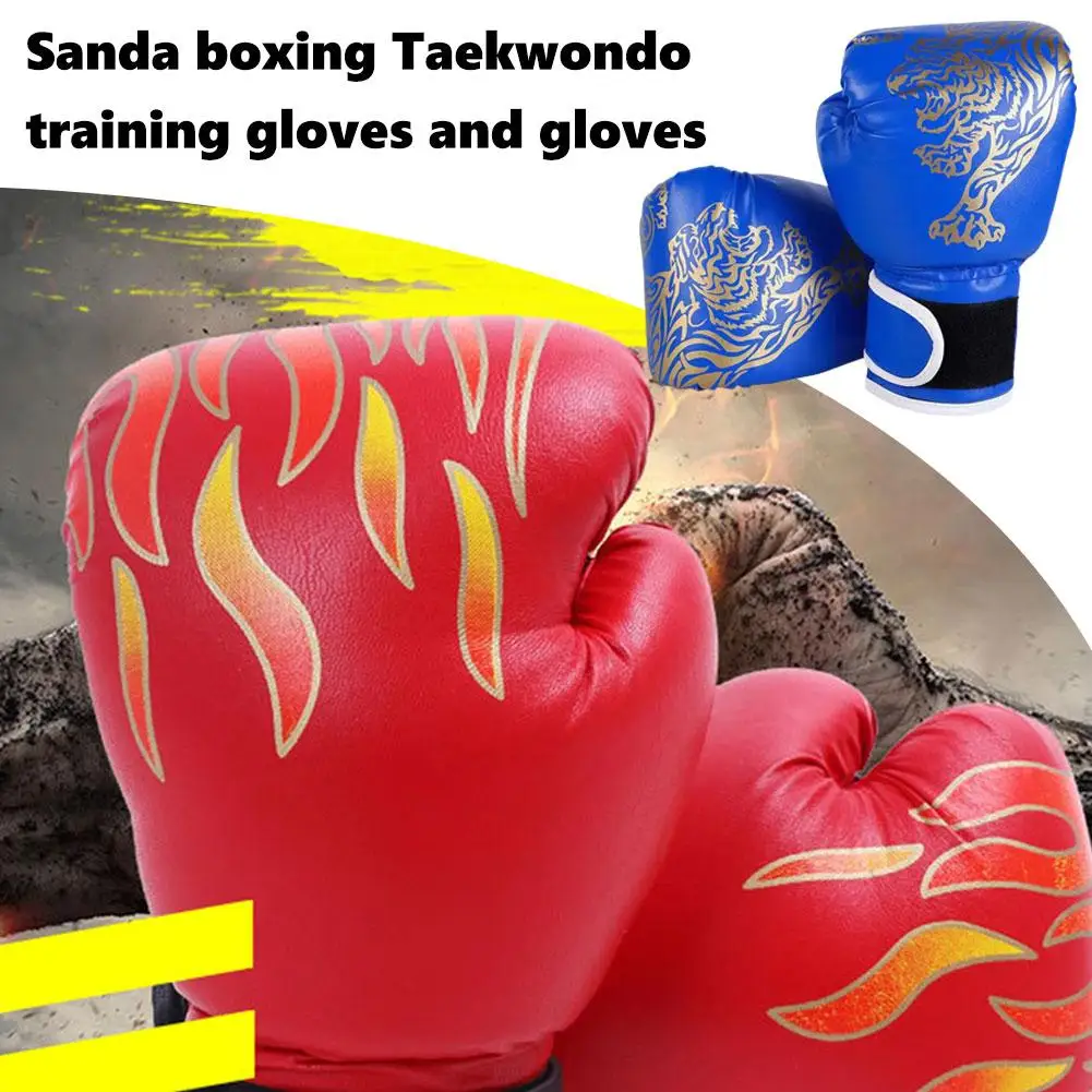 Kids Boxing Gloves Children Punching Training Sparring Adjustable Comfortable Accessory Mitts Protector Kickboxing Hand Fig Q2Z0 boxing gloves