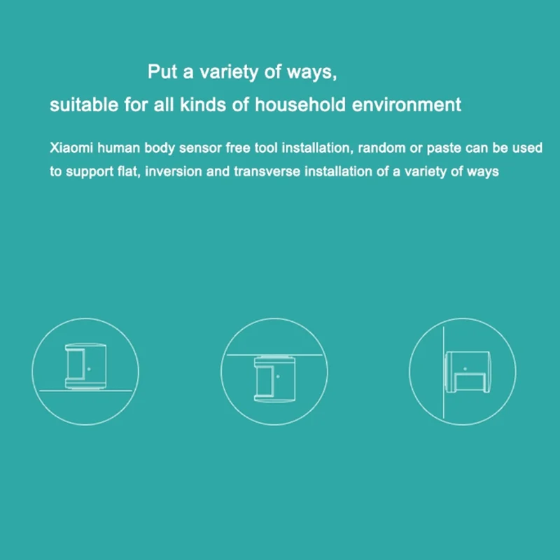 Original Xiaomi Human Body Sensor Magnetic Smart Home Device with Rotate Holder Option smart motion sensor