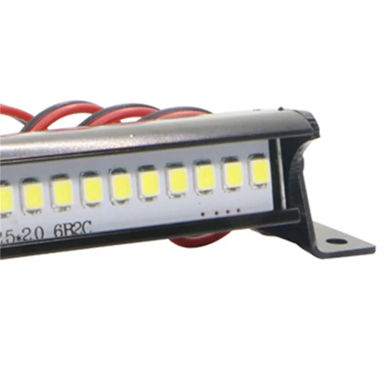 A42T-1개 RC 12 LED 라이트 바 메탈 루프 램프 트랙사스 SCX10 KM2 CC01 RC4WD D90 90046 90047 RC 크롤러용, 50mm/1.97인치