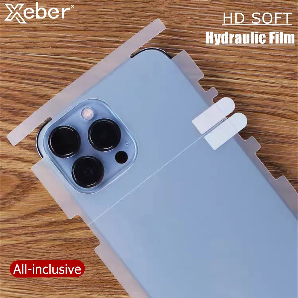 360 Full Body Front+back Clear Hydrogel Film On Iphone 14 Plus 11 12 13