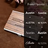 1pcs Free Engraving Wood Professional Business Card Holder Pocket Personalization Customized Wood Card for Business Card Holder 6