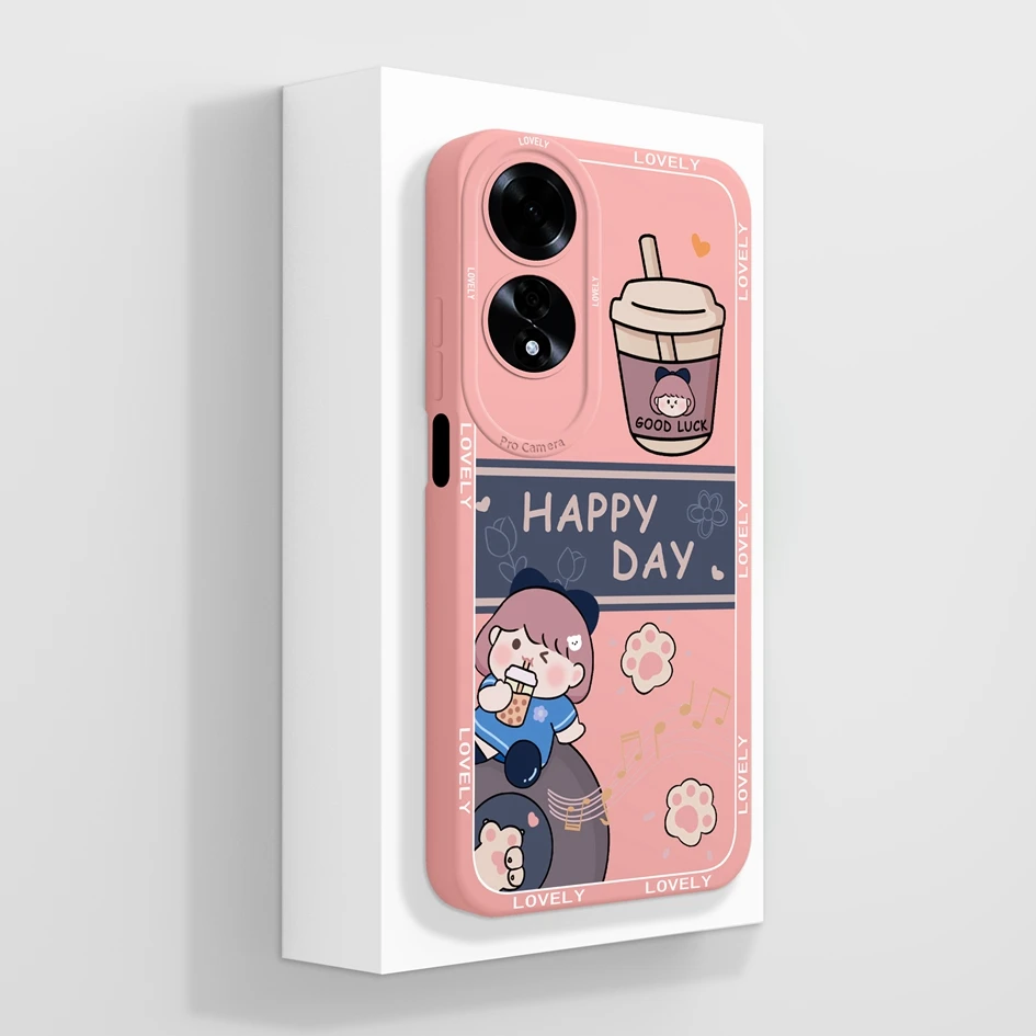 Fashionable Coloured Drawing Phone Case - Soft Silicone Anti-Drop Protective Shell