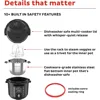 Pot Pro (8 QT) 10-in-1 Pressure Cooker, Slow Cooker, Rice/Grain Cooker, Steamer, 6