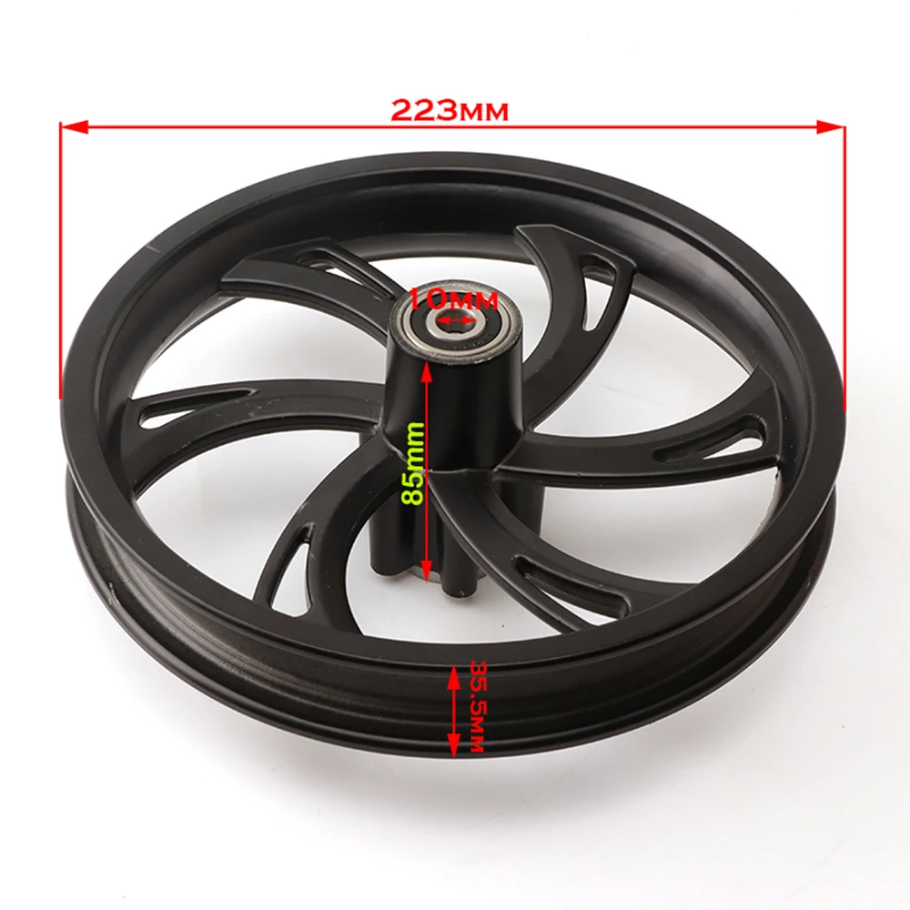 Scooter elettrico 12 pollici ruota gonfiabile E-bike biciclette pieghevoli 12 1/2 x2 1/4 pneumatico camera d'aria cerchio in alluminio 140mm Kit disco freno - immagine 5
