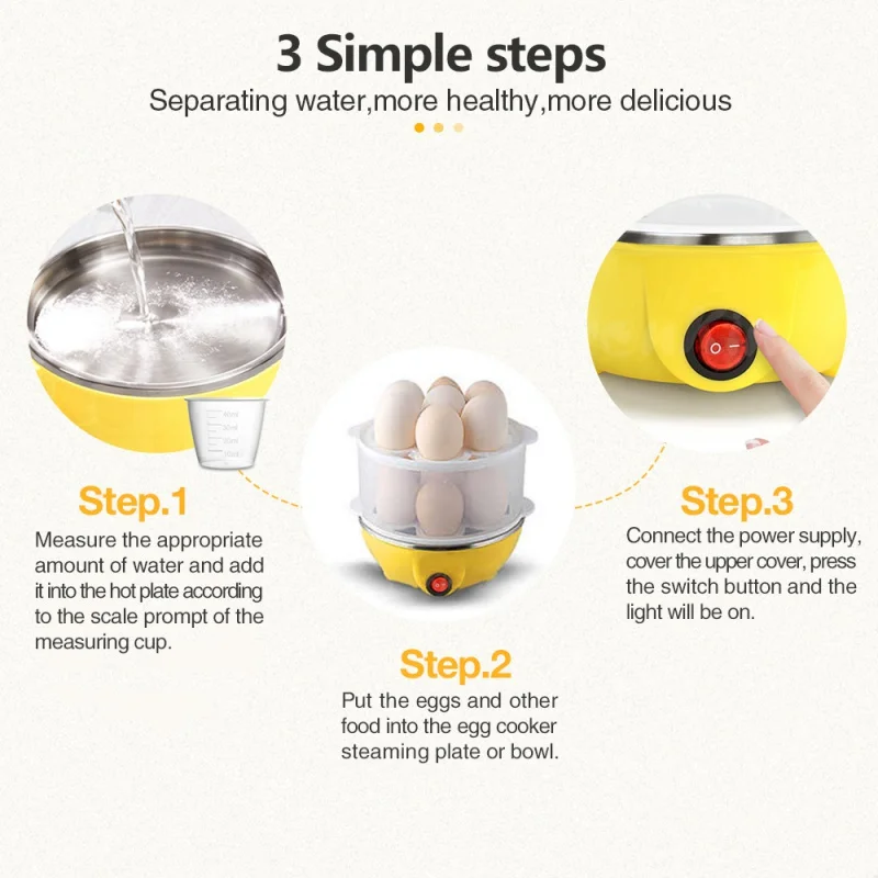 Egg steamer kitchen and home accessories  baked egg household appliances electric eggs kettle egg cooker 4