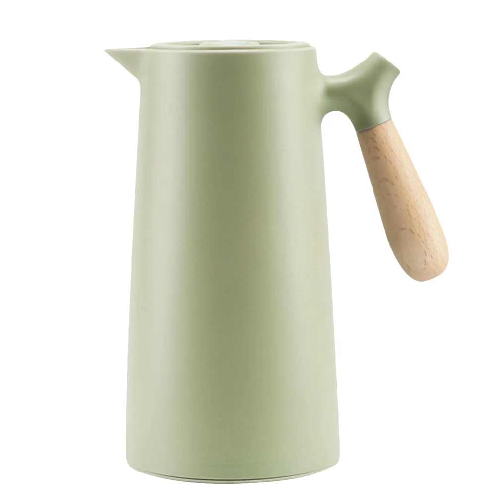 

Thermal Jug Glass Pitcher with Lid Insulation Water Kettle Bottle Cover Small Tea Pot Wood Insulated Warm Keeping