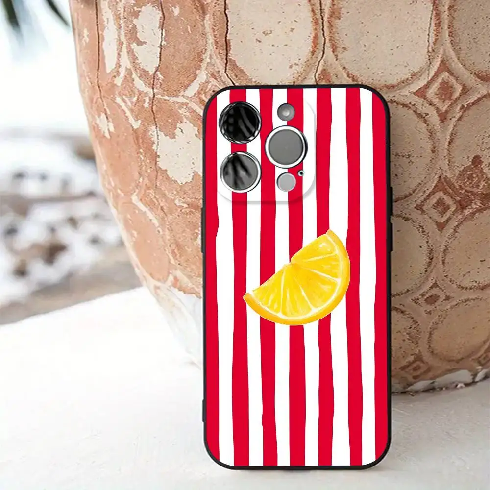 Summer Fruit Lemon Shockproof Silicone Phone Case Cover